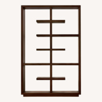Crate & Barrel Elevate Walnut Bookcase