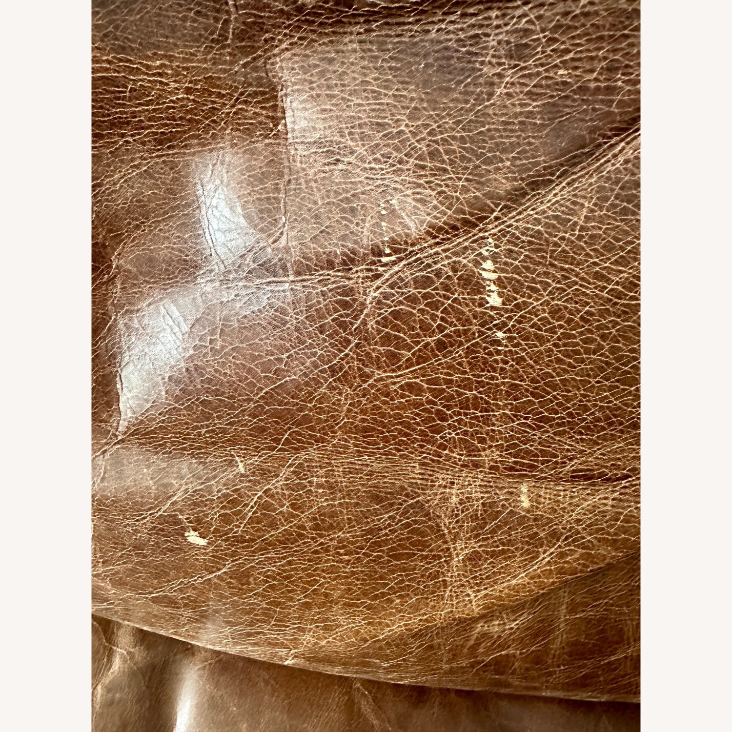 Restoration Hardware Leather Lancaster Sofa   - image-6