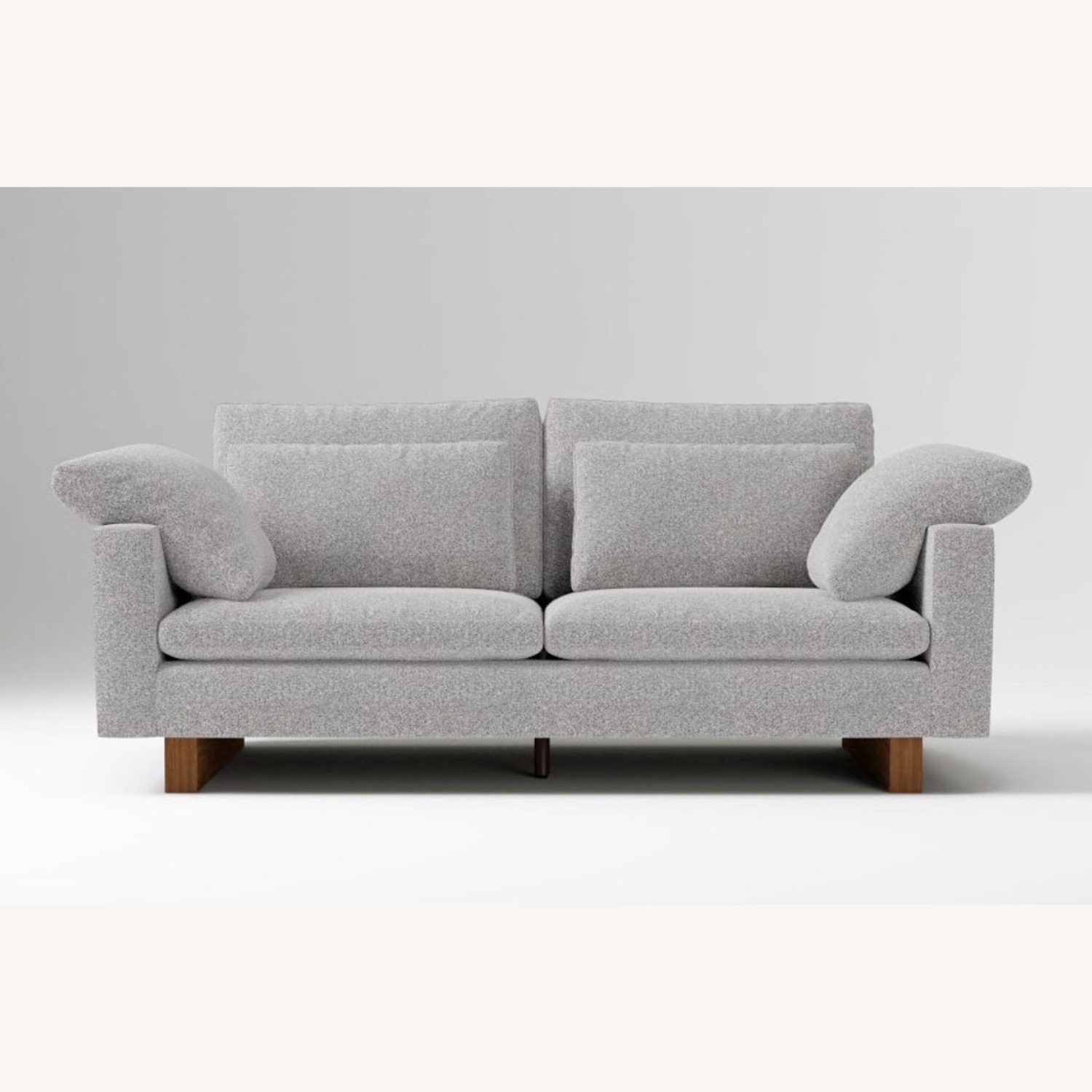 West Elm Harmony Light Gray 2 Seater Sofa - image-1