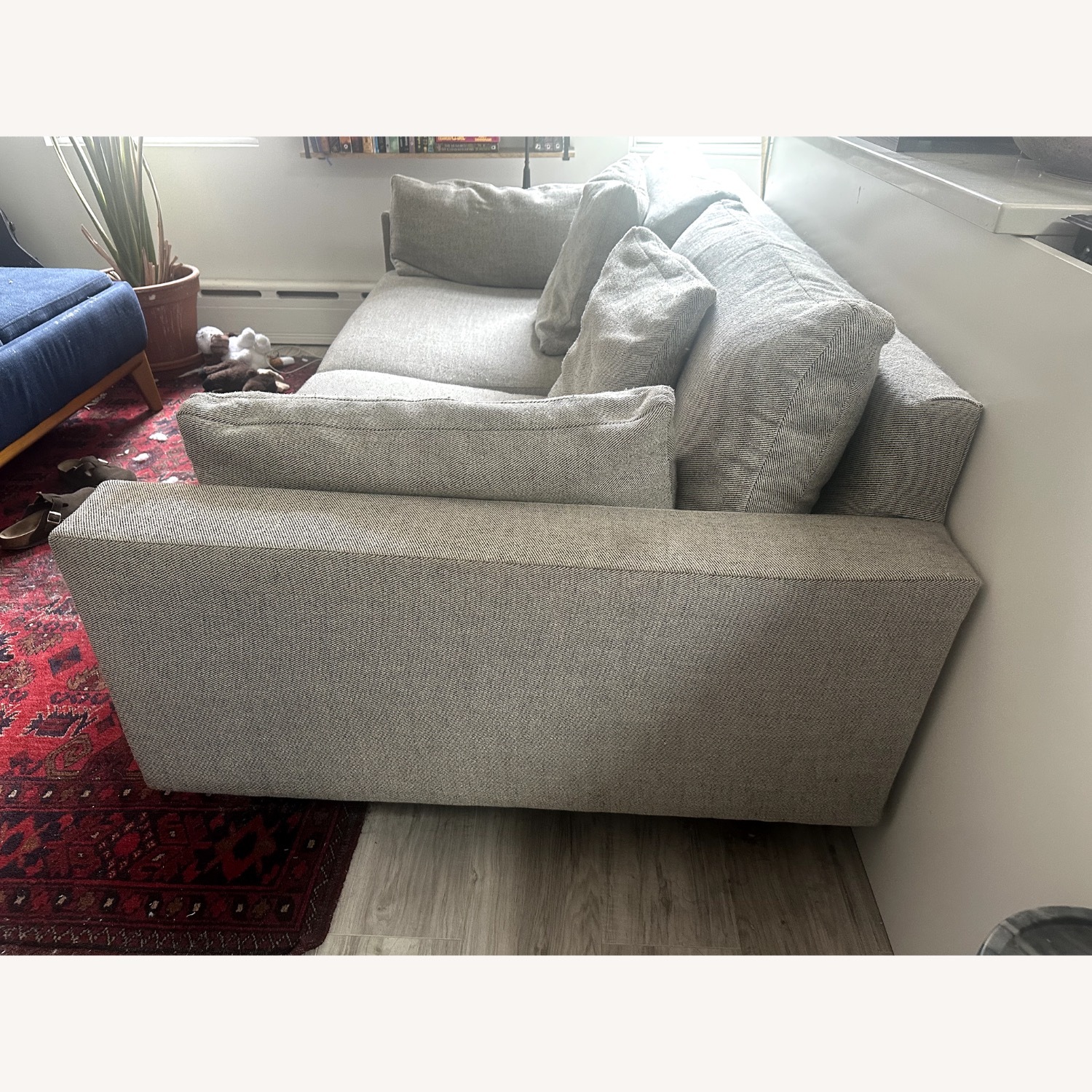 West Elm Harmony Light Gray 2 Seater Sofa - image-3