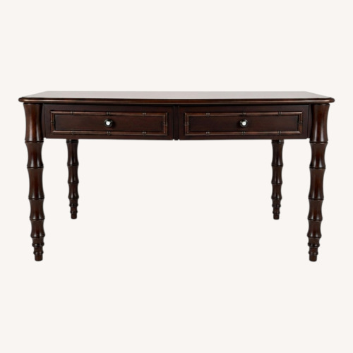 Used Martha Stewart by Bernhardt Dark Brown Wood Desk for sale on AptDeco