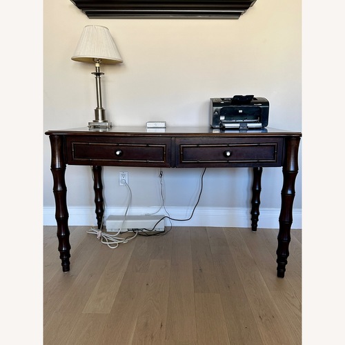 Used Martha Stewart by Bernhardt Dark Brown Wood Desk for sale on AptDeco