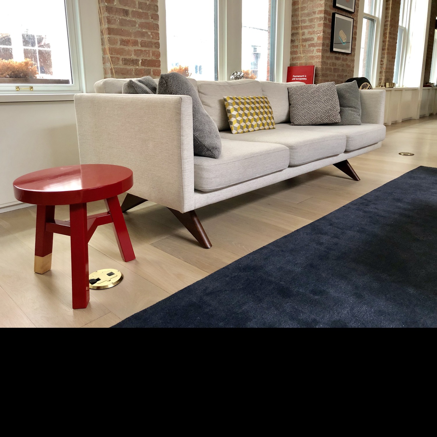 West Elm Brooklyn 81” Sofa in White/Cream - image-2
