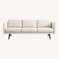 West Elm Brooklyn 81” Sofa in White/Cream