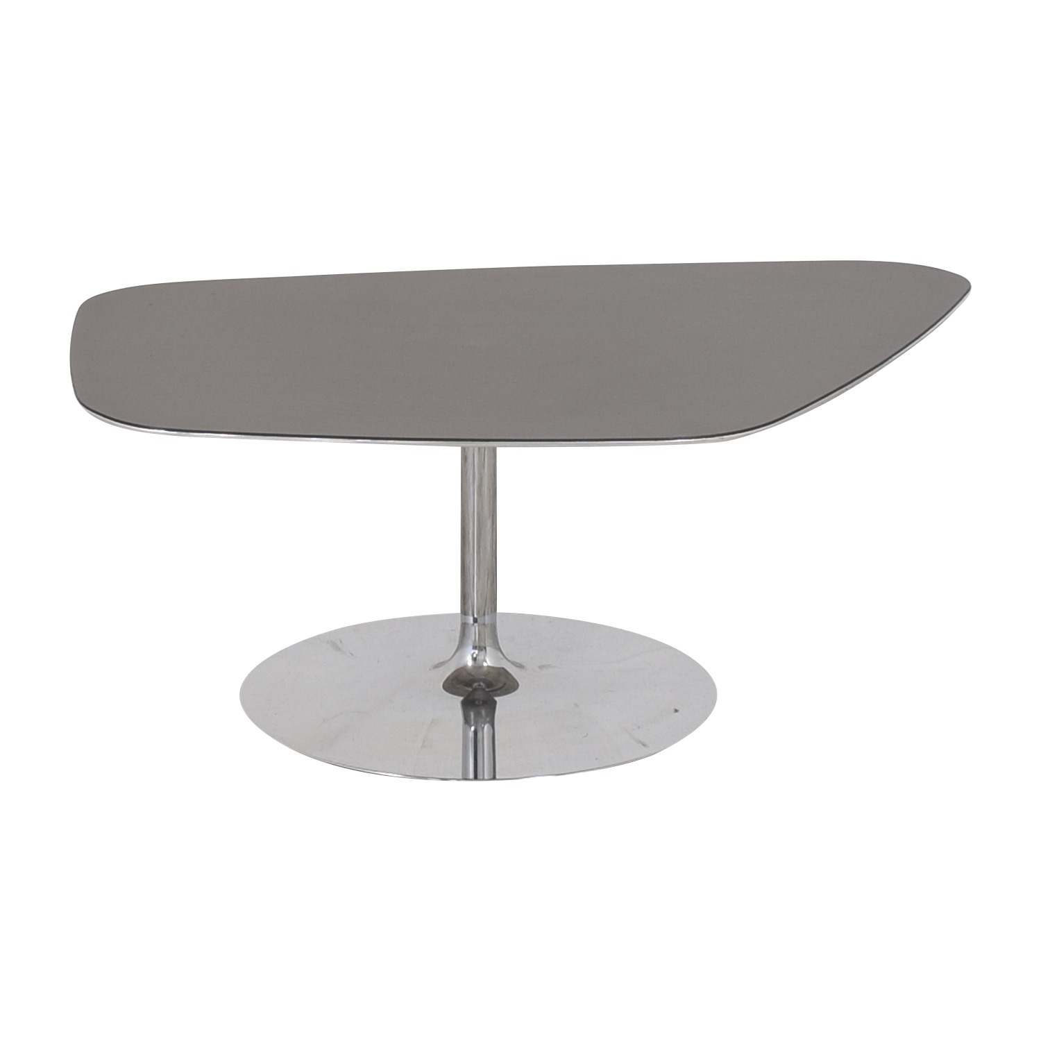 Flexform Dark Brown Metal Coffee Table - image-4