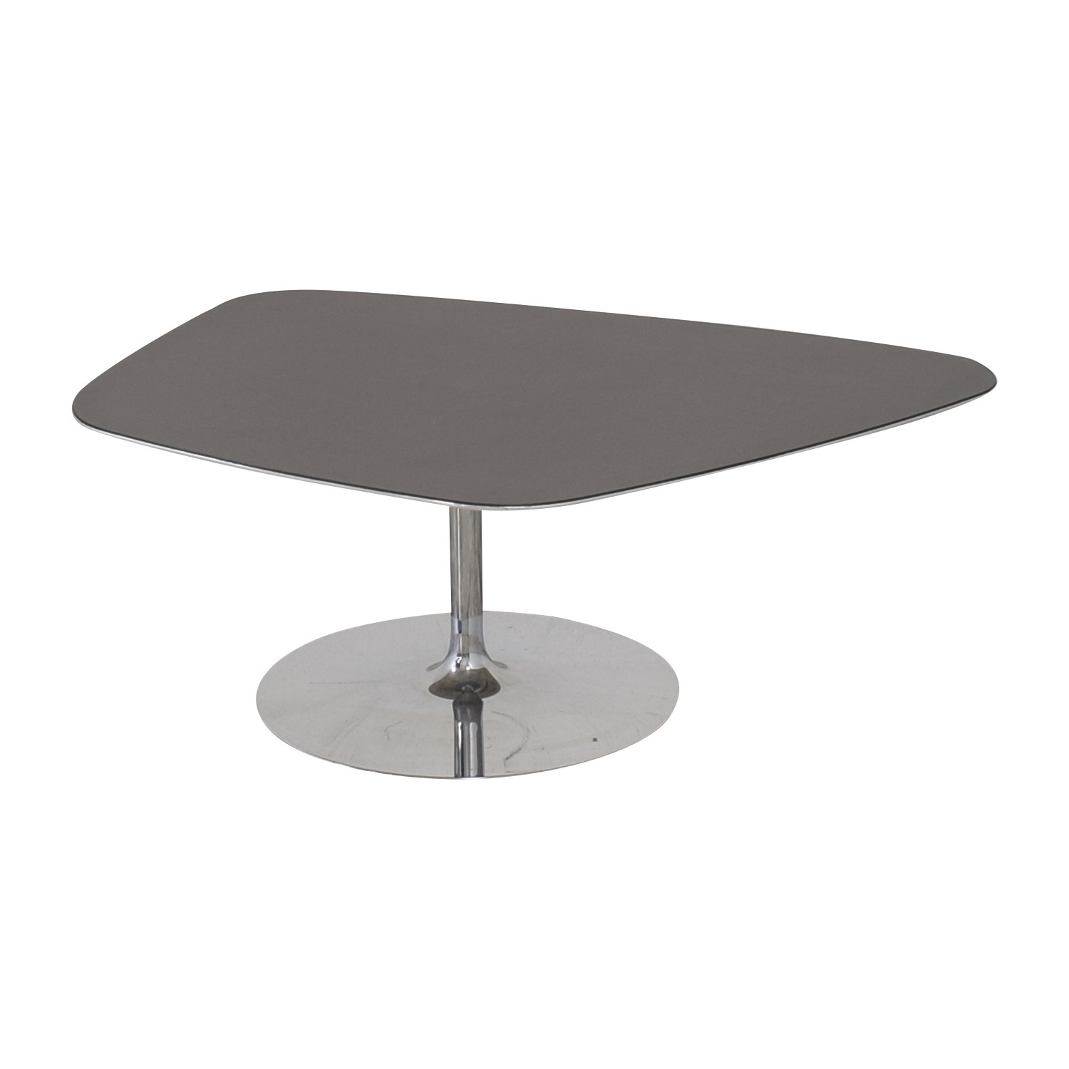 Flexform Dark Brown Metal Coffee Table - image-3
