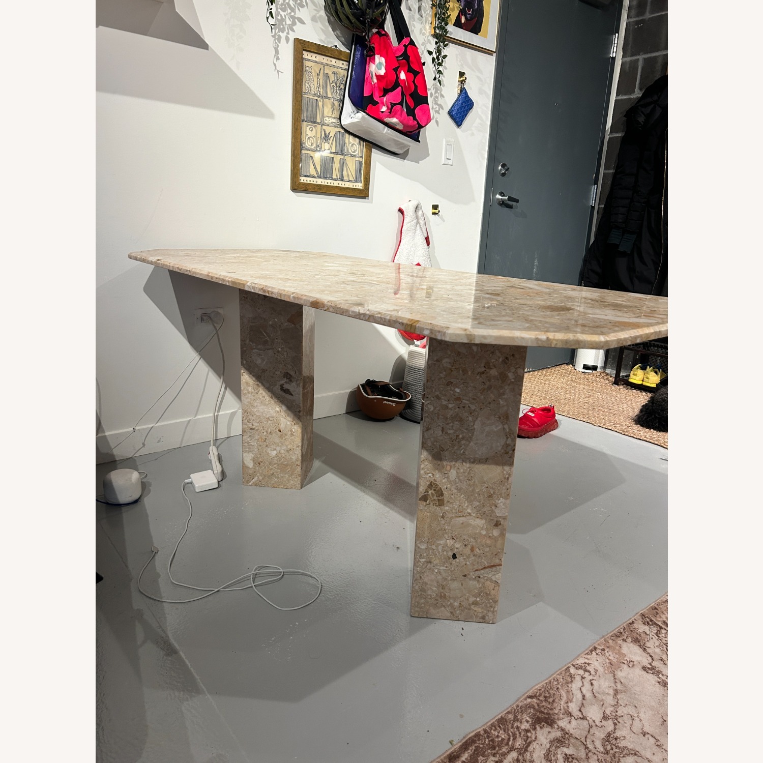 Designer-Style Stone Dining Table - image-2