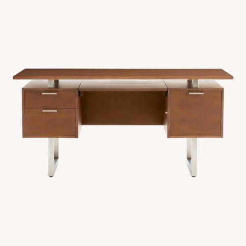 Used Crate & Barrel Clybourn Walnut Executive Desk for sale on AptDeco