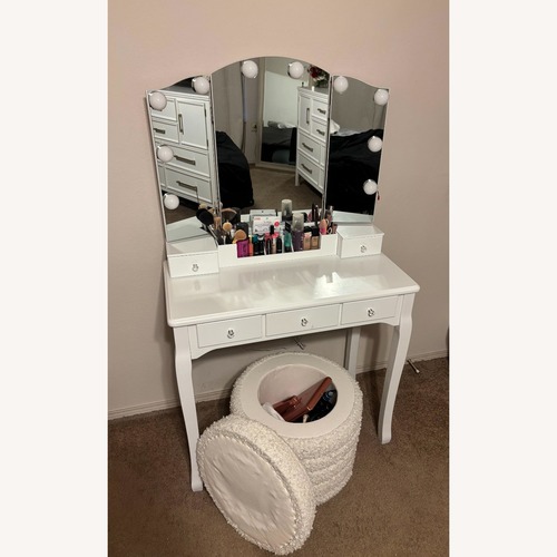 Used Walmart White Wood Desk for sale on AptDeco