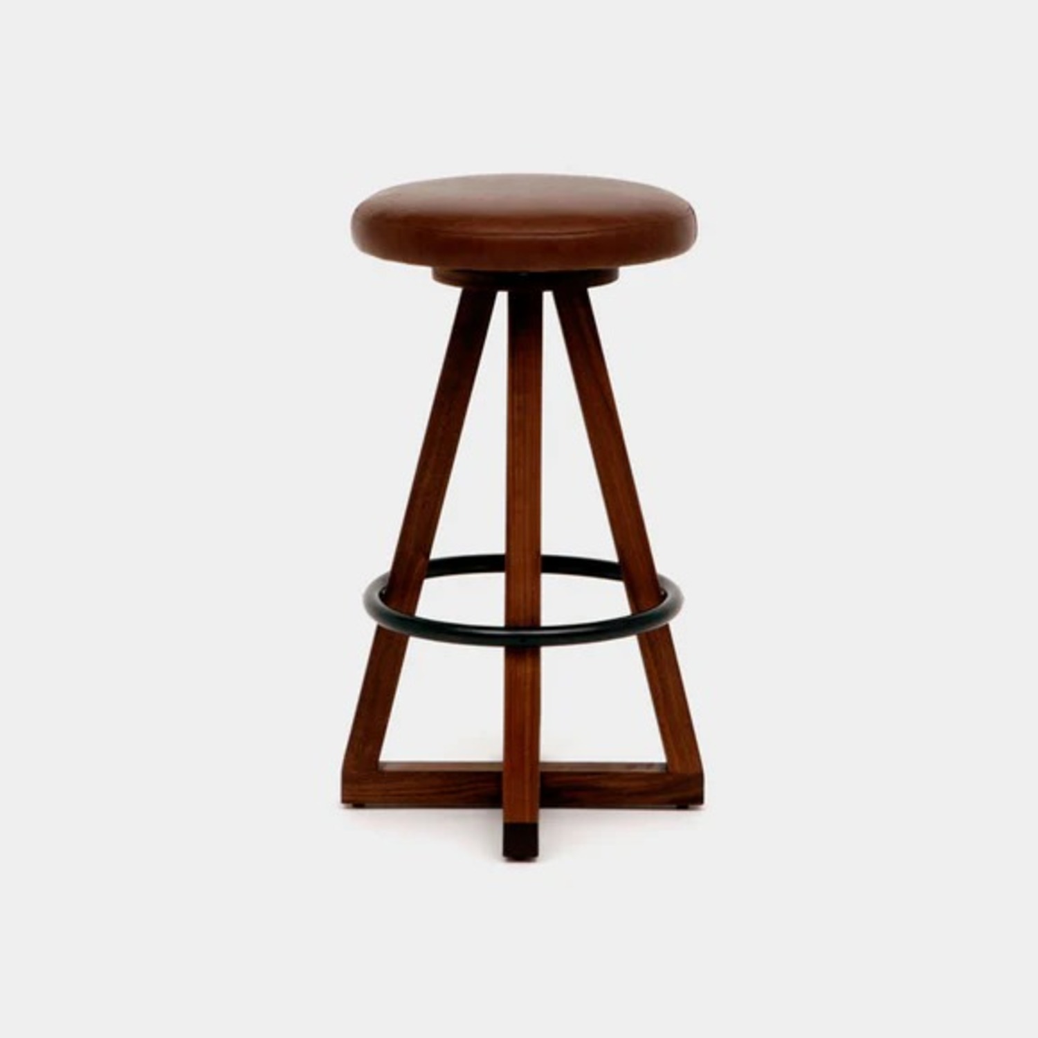 Perigold Artless X Swivel 26" Leather Counter Stools - 2 - image-1