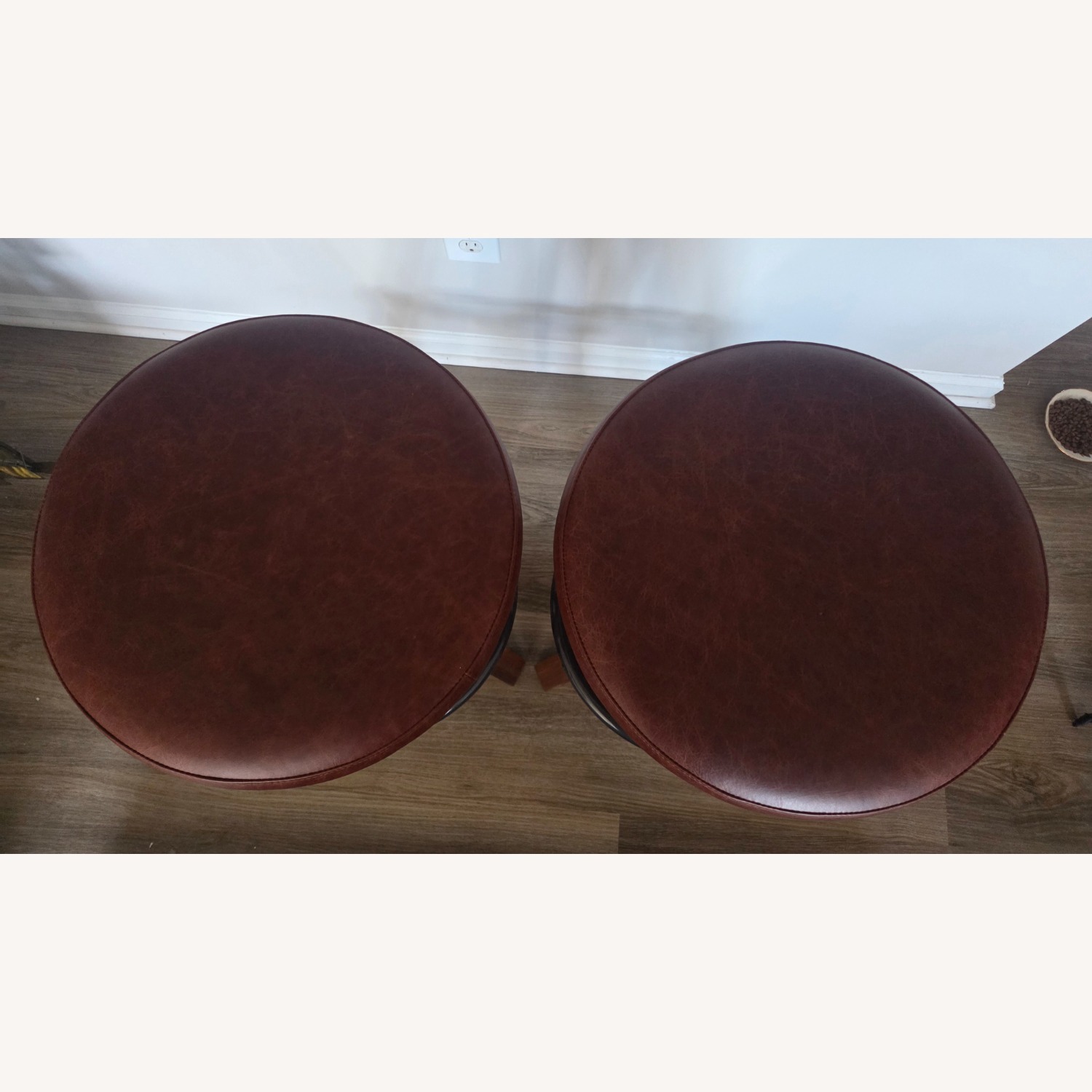 Perigold Artless X Swivel 26" Leather Counter Stools - 2 - image-3