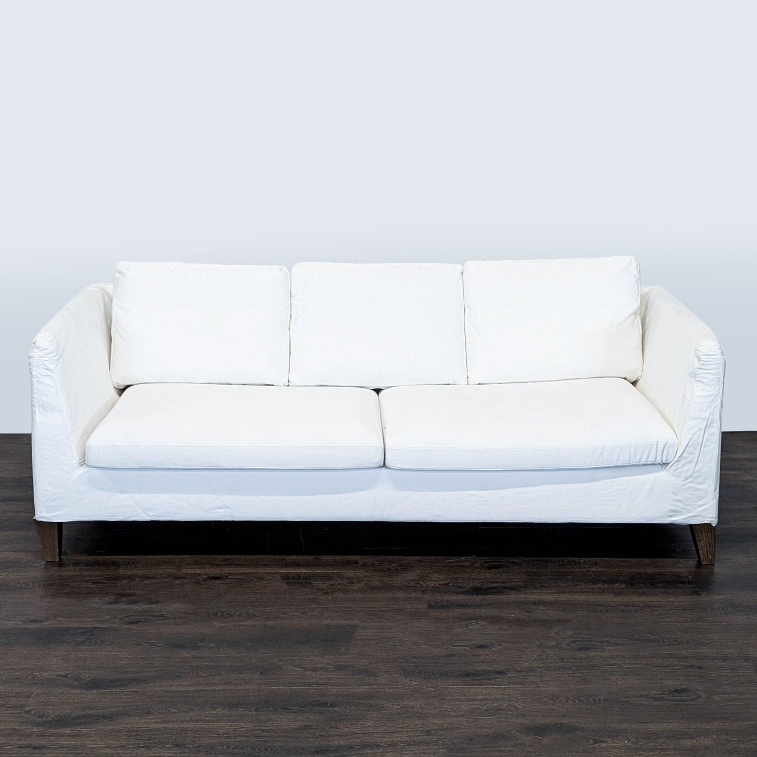IKEA 3-Seat White Sofa - Modern and Comfortable - image-3