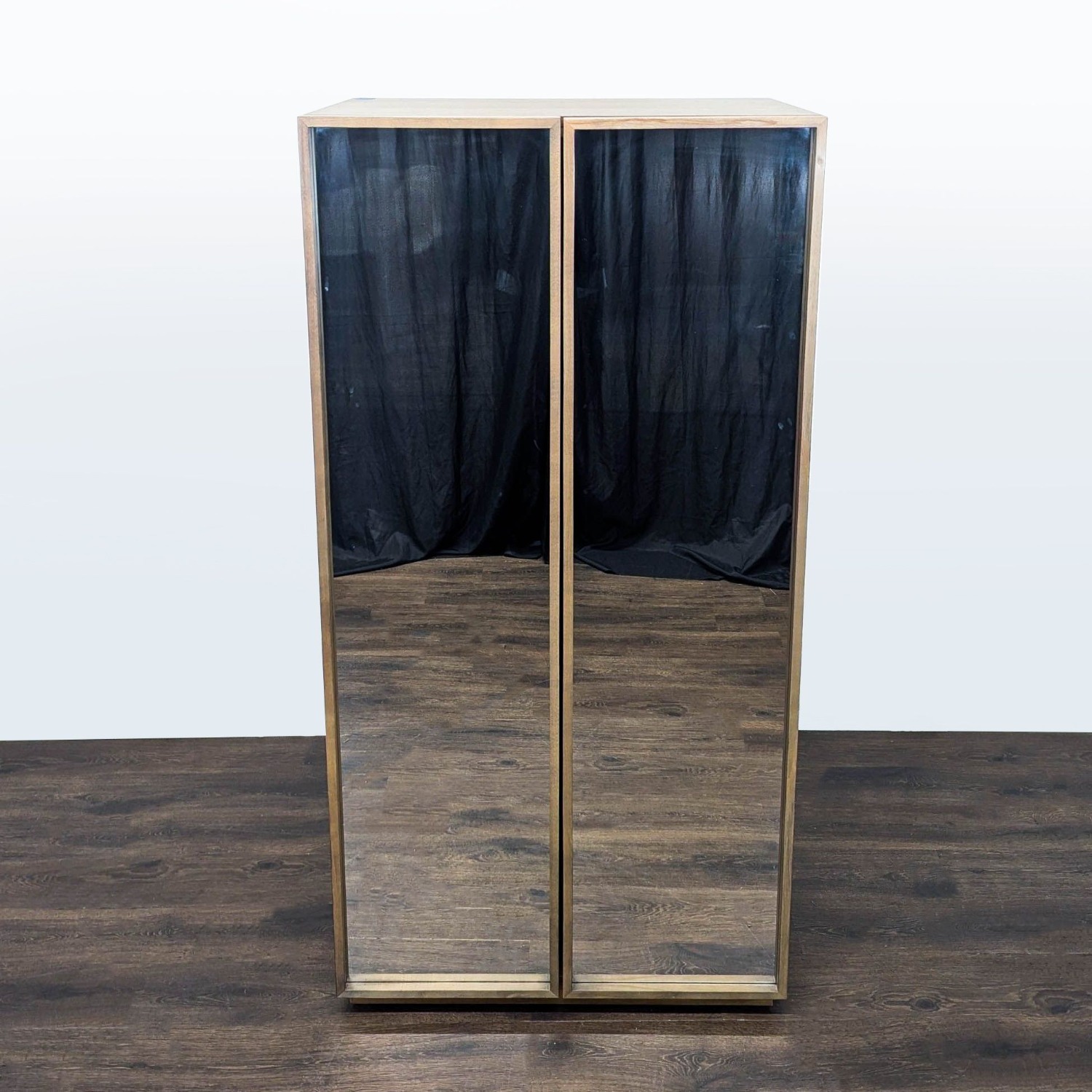 CB2 Mirrored Storage Cabinet - image-1