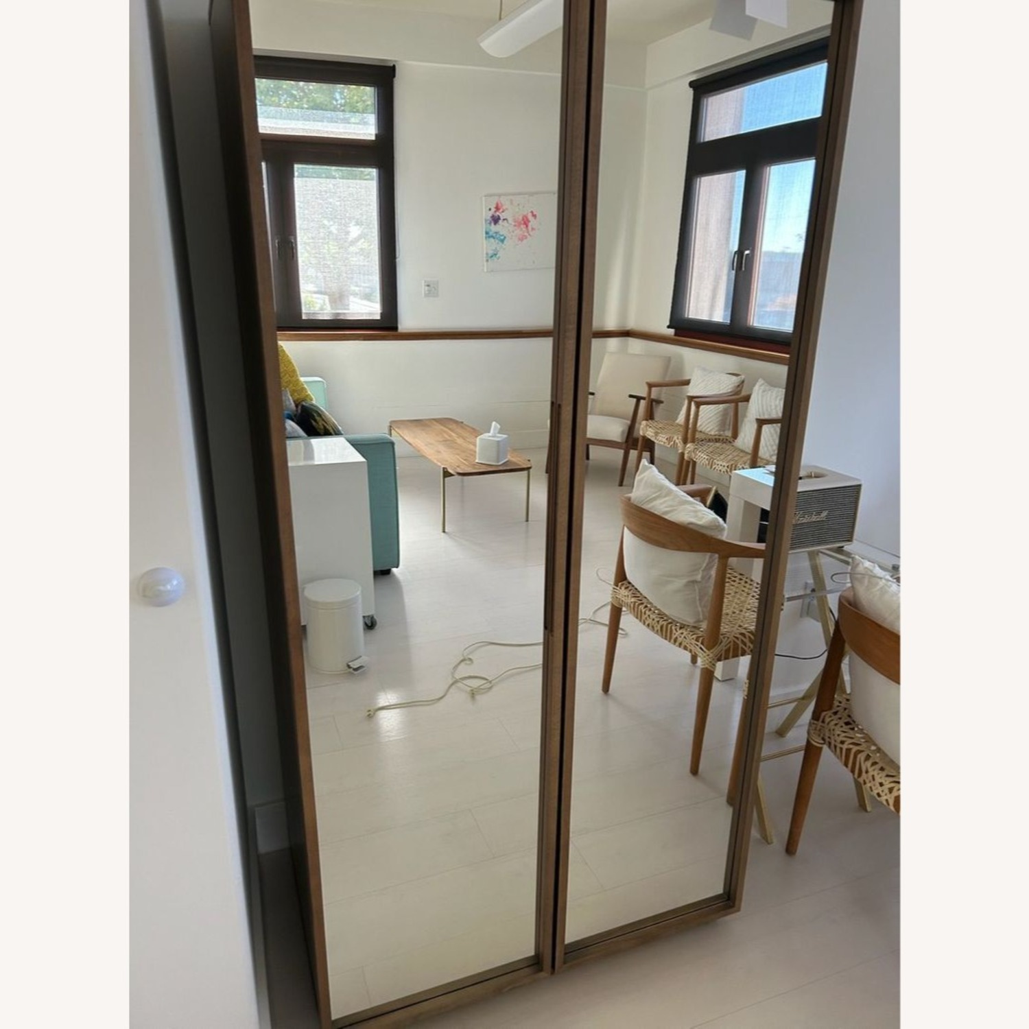 CB2 Mirrored Storage Cabinet - image-2