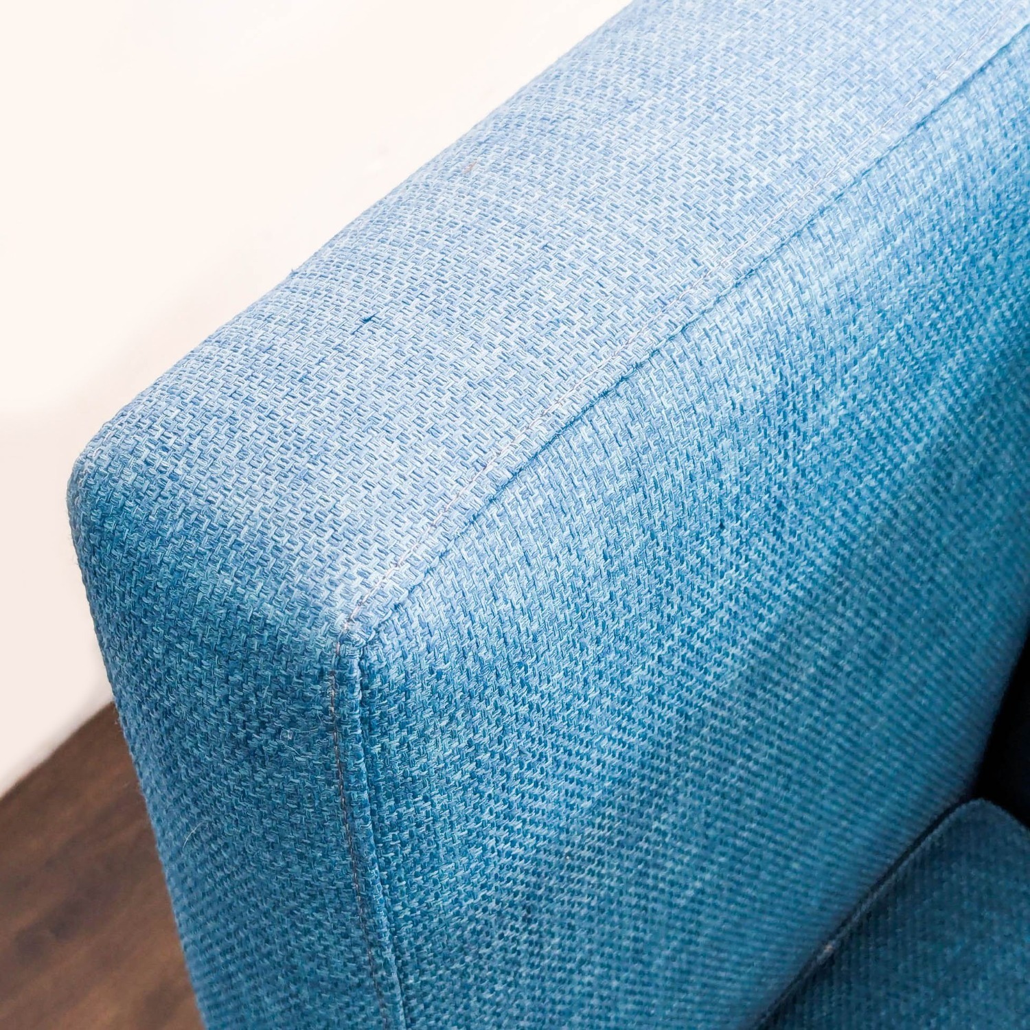 CB2 Avec Blue Modern Lounge Chair with Metal Legs - image-3