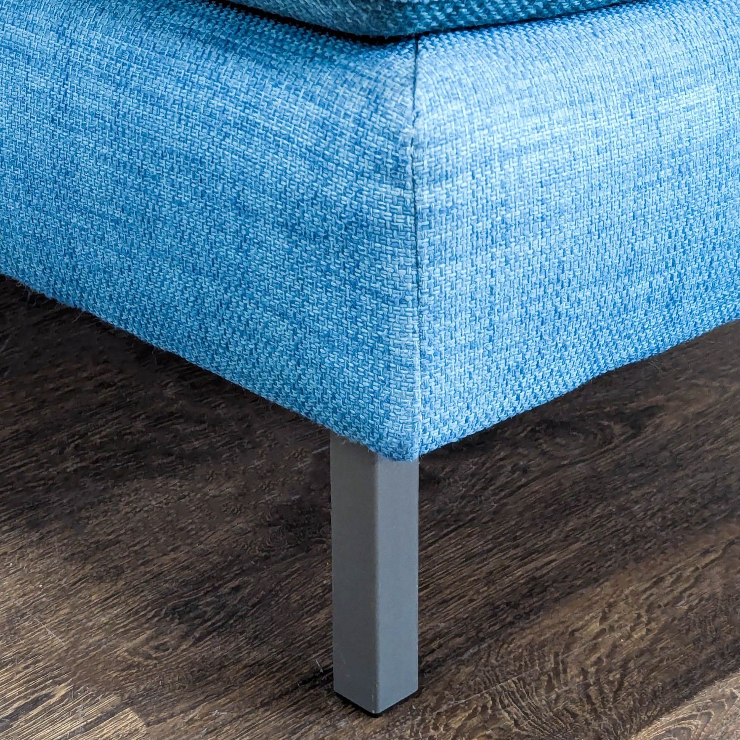 CB2 Avec Modern Blue Fabric Loveseat  - image-2