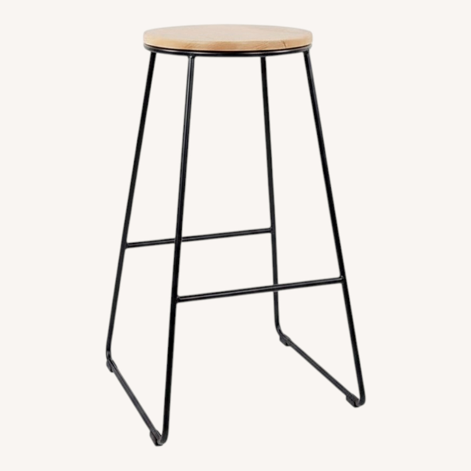 Walmart Mainstrays Black Wood Stools - image-0