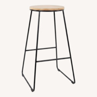 Walmart Mainstrays Black Wood Stools