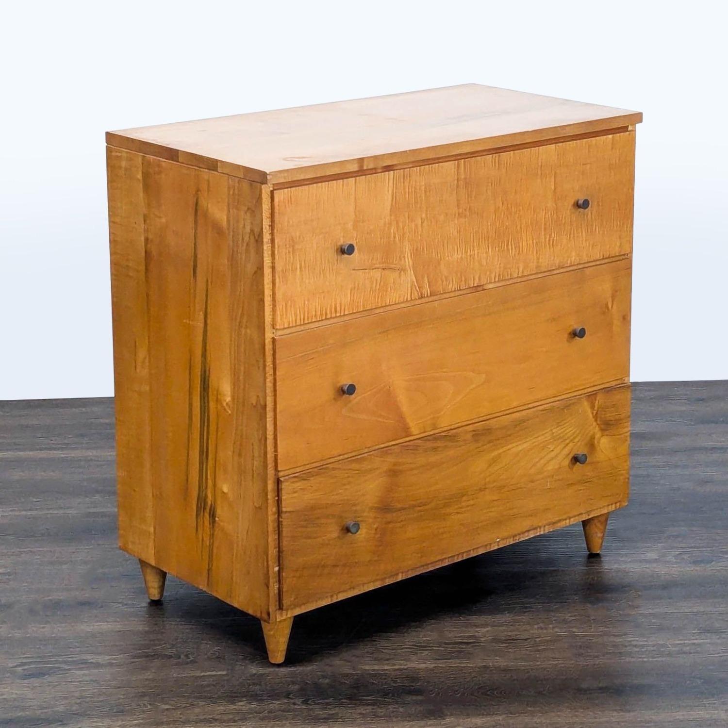 Mid-Century Modern 3-Drawer Solid Wood Dresser - image-9