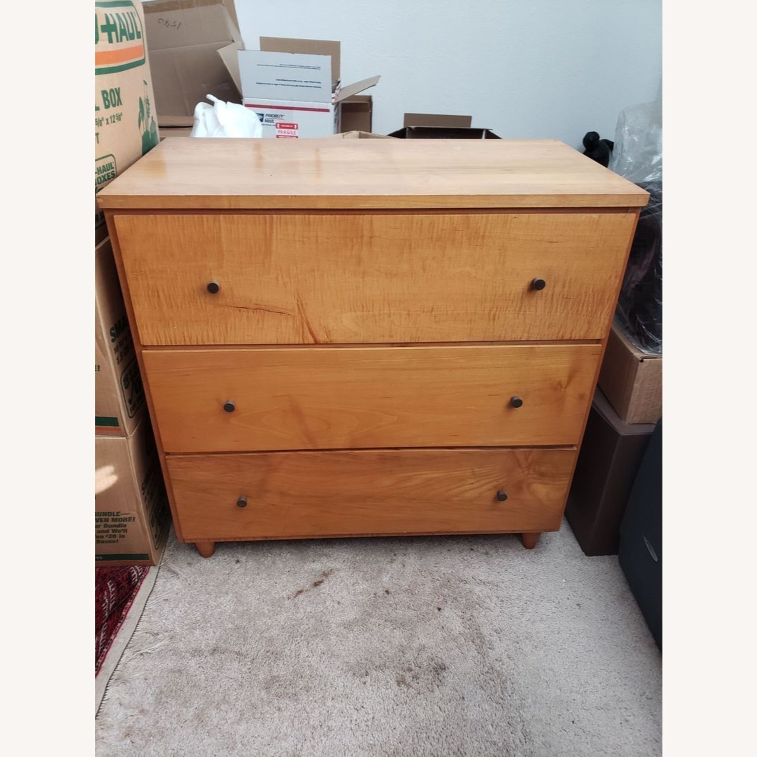 Mid-Century Modern 3-Drawer Solid Wood Dresser - image-2