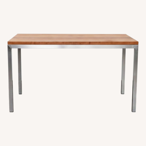 Used Wood Top Parsons Dining Table for sale on AptDeco