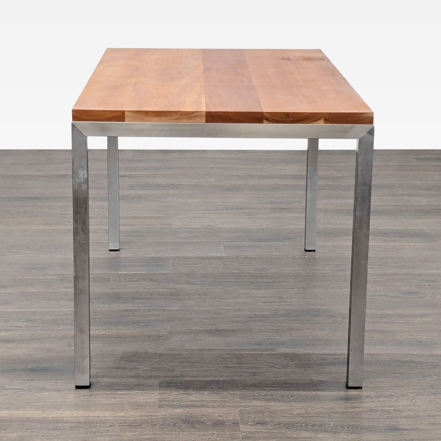 Wood Top Parsons Dining Table	 - image-5