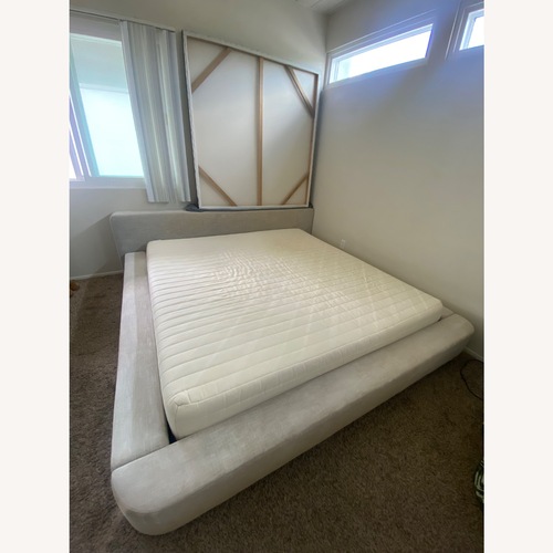 Used Ligne Roset Cemia by Peter Maly Natural Fabric Full Bed for sale on AptDeco
