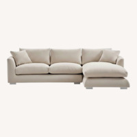 Valyou Furniture White Fabric 3+ Seater Sofa