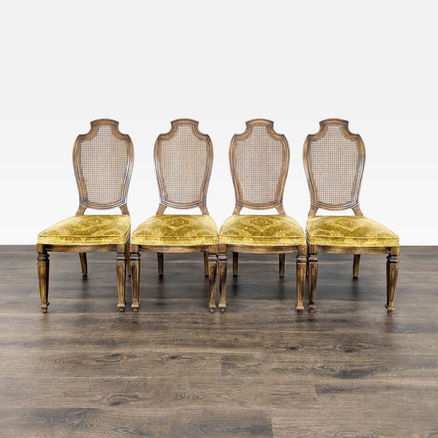 Century Set of Four Vintage Dining Chairs - image-9