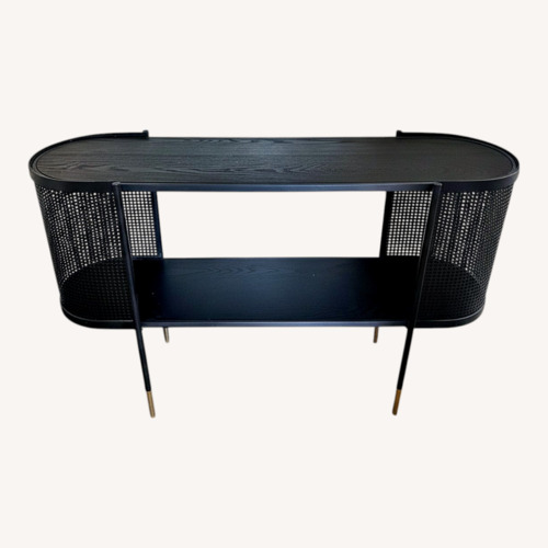 Used Vintage/Antique Black Wood Sideboard for sale on AptDeco