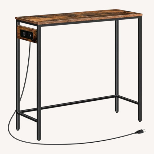 Used Bed Bath & Beyond Hoobro Black Wood Side Table for sale on AptDeco