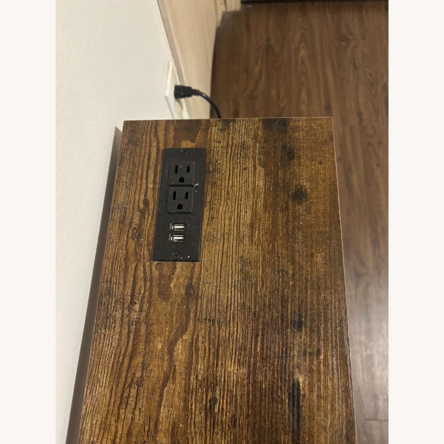 Bed Bath & Beyond Hoobro Black Wood Side Table - image-4