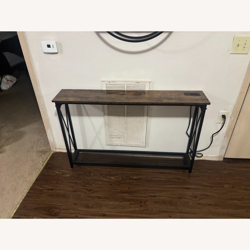 Used Bed Bath & Beyond Hoobro Black Wood Side Table for sale on AptDeco