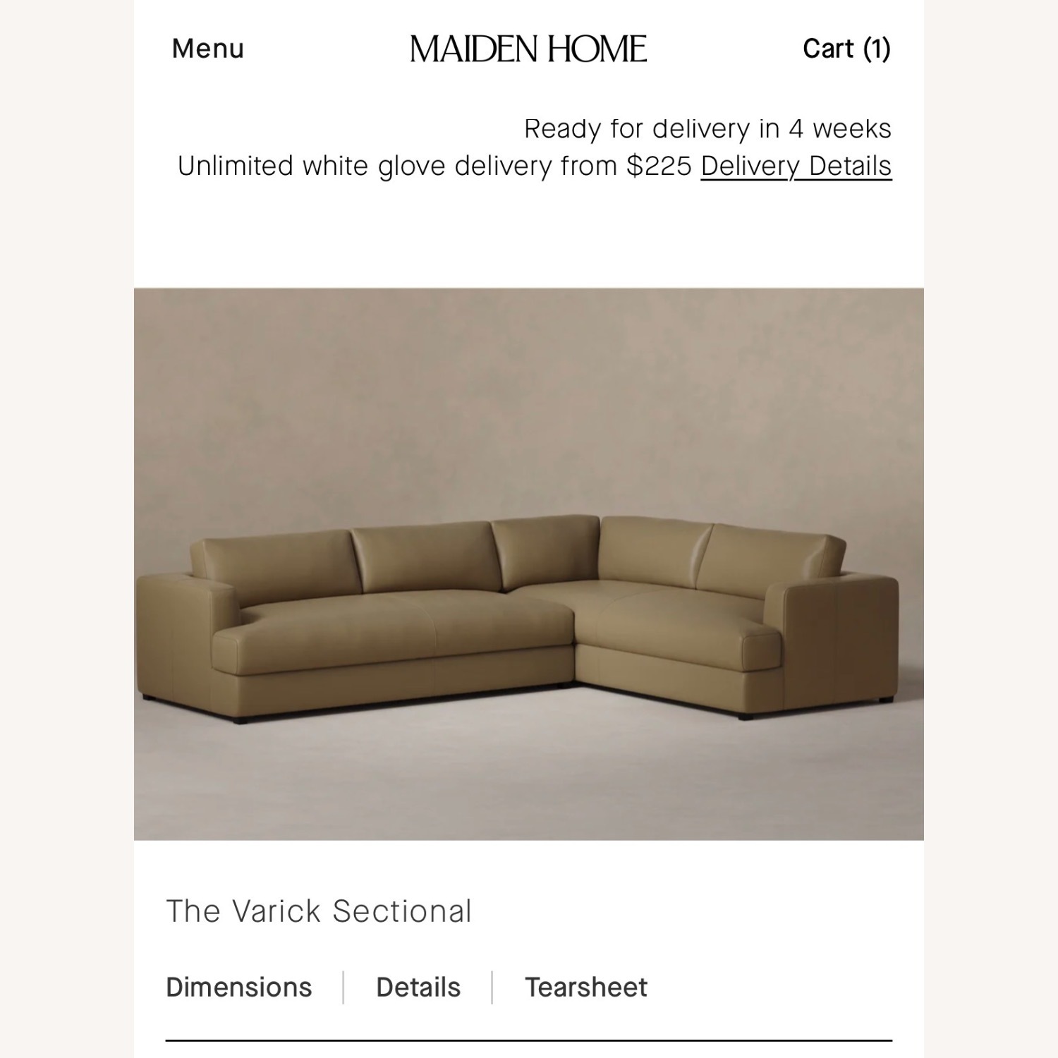 Maiden Home Sectional Couch  - image-12