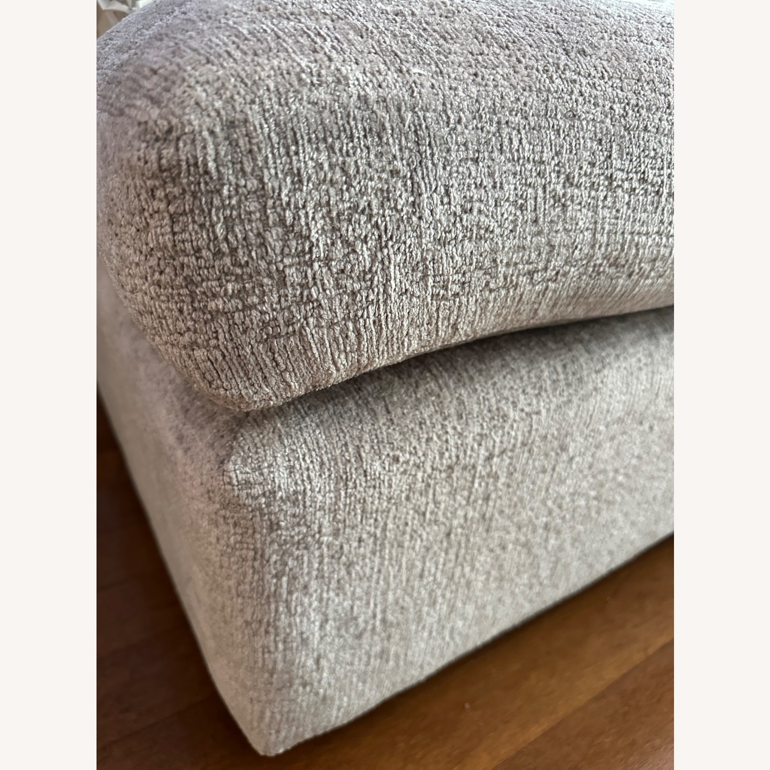 Macy's Light Gray Fabric Chaise Lounge - image-5