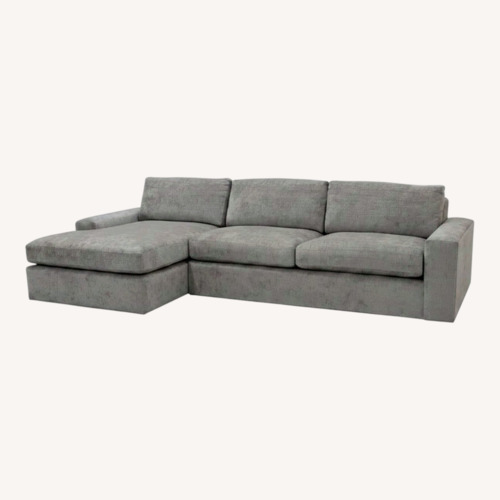 Used Macy's Light Gray Fabric Chaise Lounge for sale on AptDeco