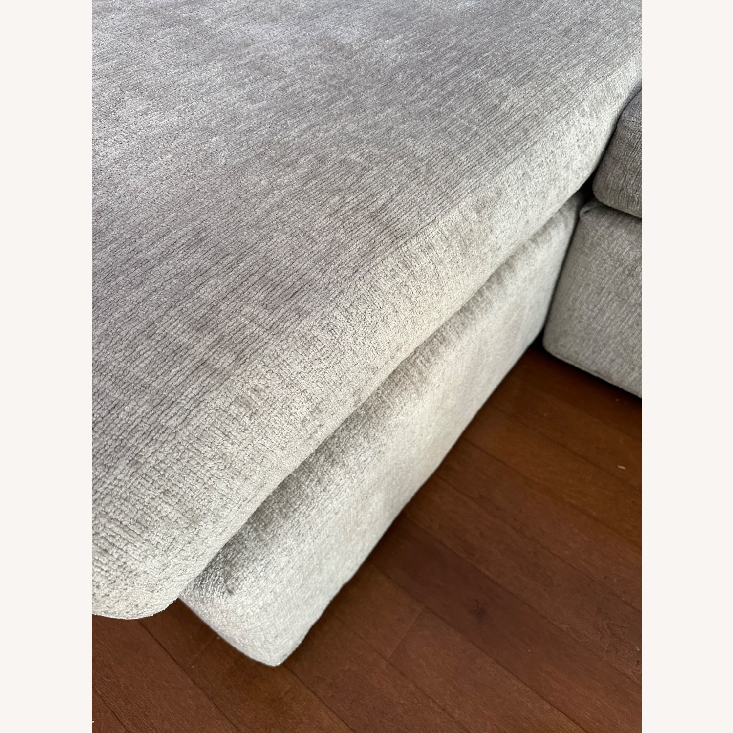 Macy's Light Gray Fabric Chaise Lounge - image-6