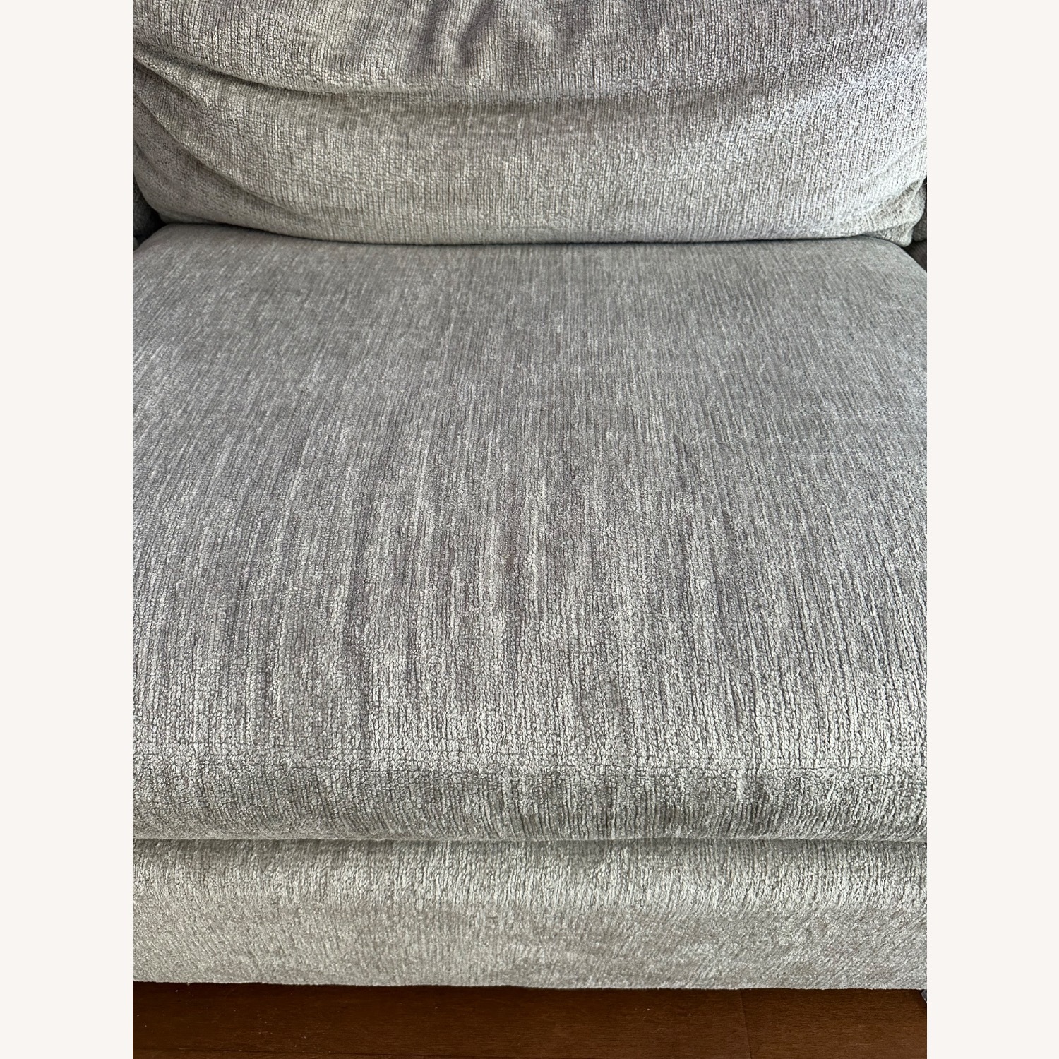 Macy's Light Gray Fabric Chaise Lounge - image-2