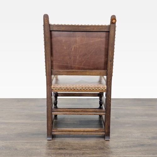Used Vintage Leather Dining Armchair	 for sale on AptDeco