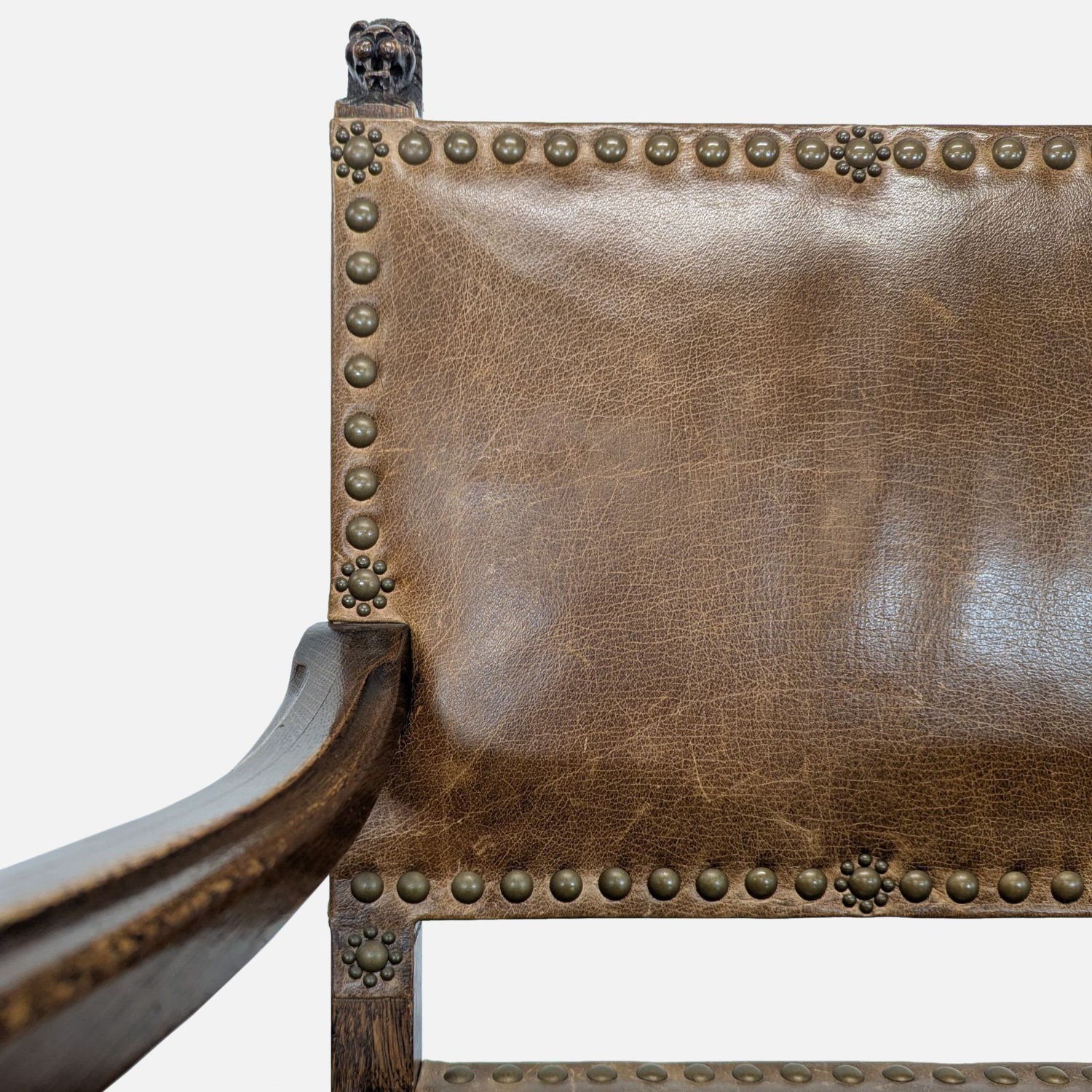 Vintage Leather Dining Armchair - image-4