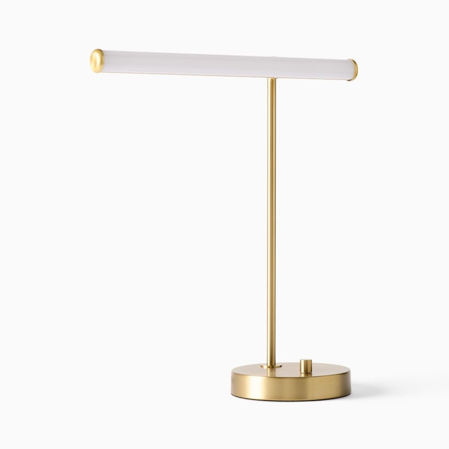 West Elm Gold Metal Table Lamp - image-9