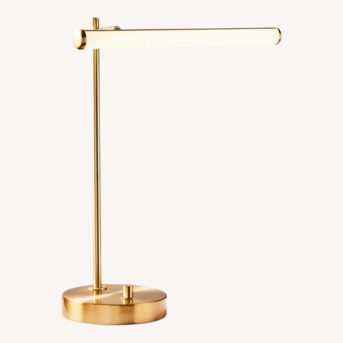 Used West Elm Gold Metal Table Lamp for sale on AptDeco