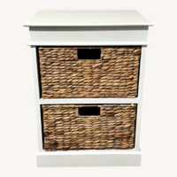 Home Goods White Wood Nightstands