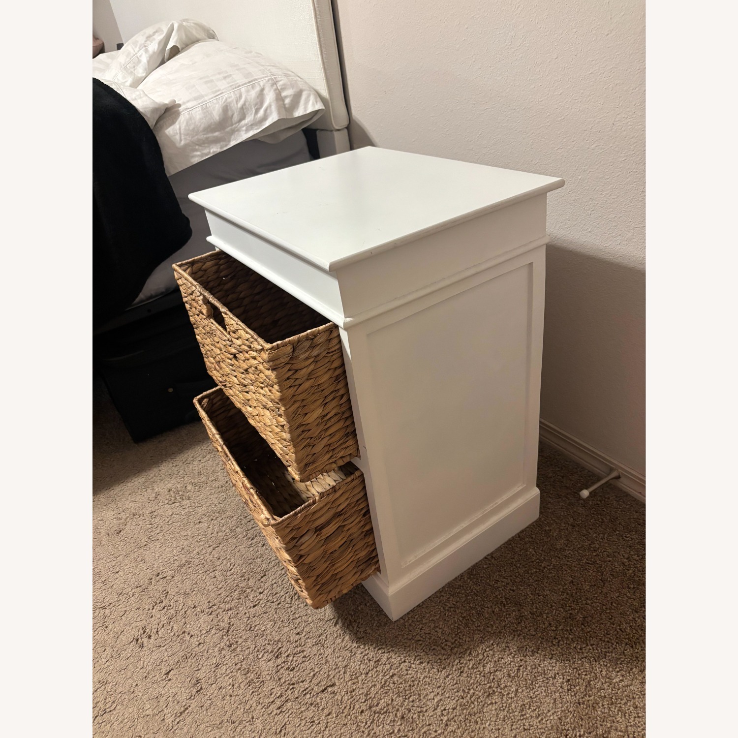 Home Goods White Wood Nightstands - image-3