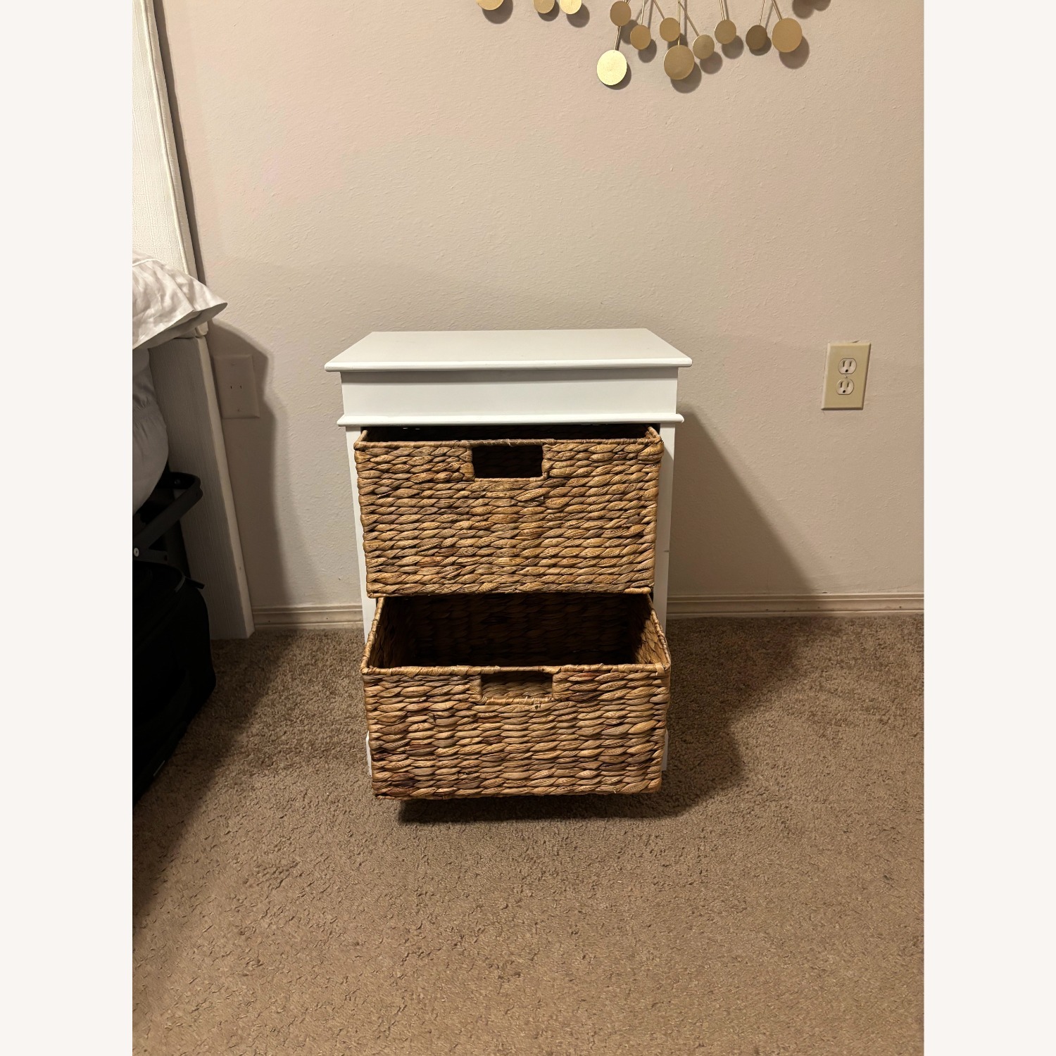 Home Goods White Wood Nightstands - image-2