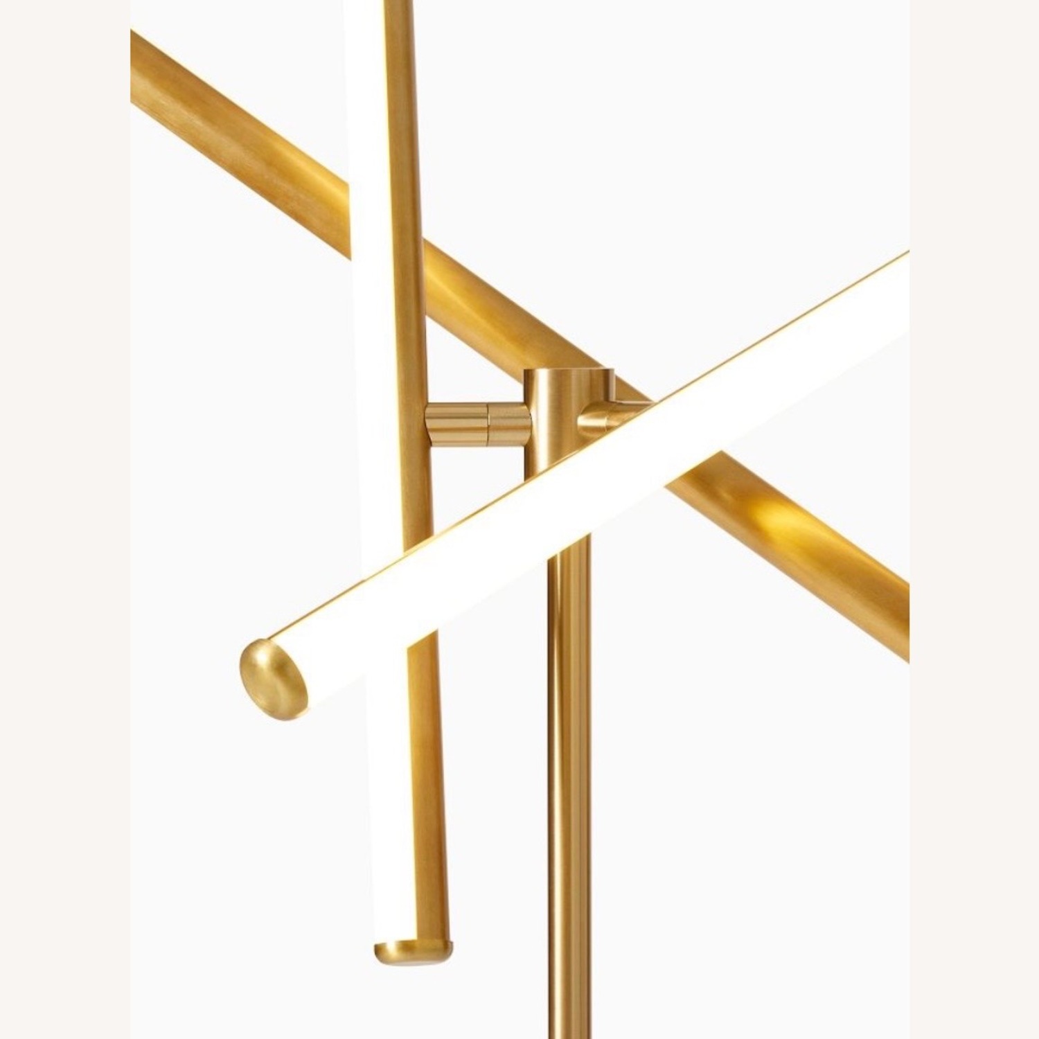 West Elm Gold Metal Floor Lamp - image-3
