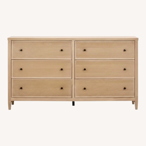 Used Bristol Park Whitewashed Oak Wood 6-Drawer Dresser for sale on AptDeco