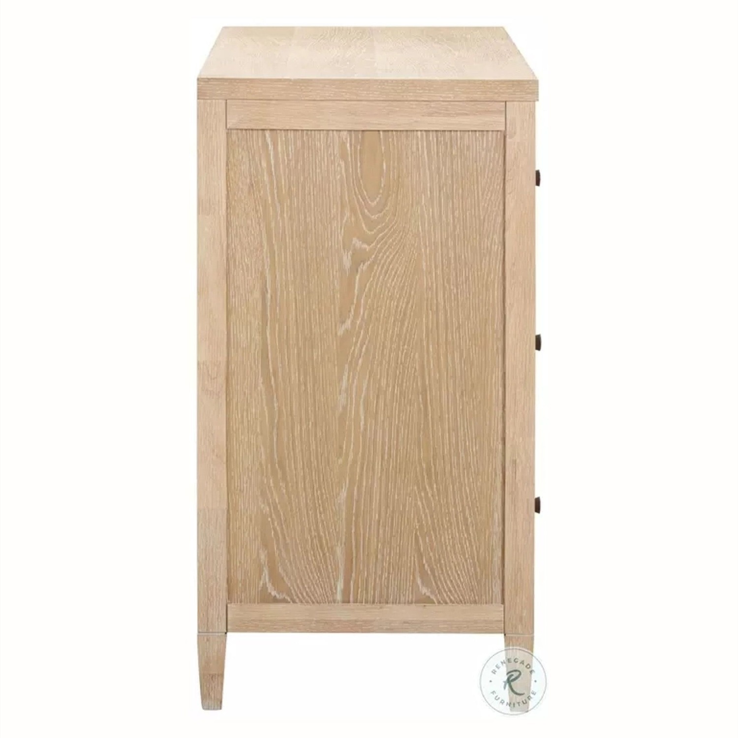 Bristol Park Whitewashed Oak Wood 6-Drawer Dresser - image-3