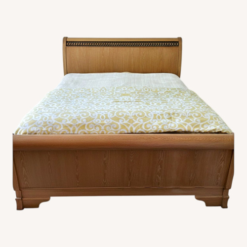 Used Lexington Furniture Light Brown King Bed for sale on AptDeco