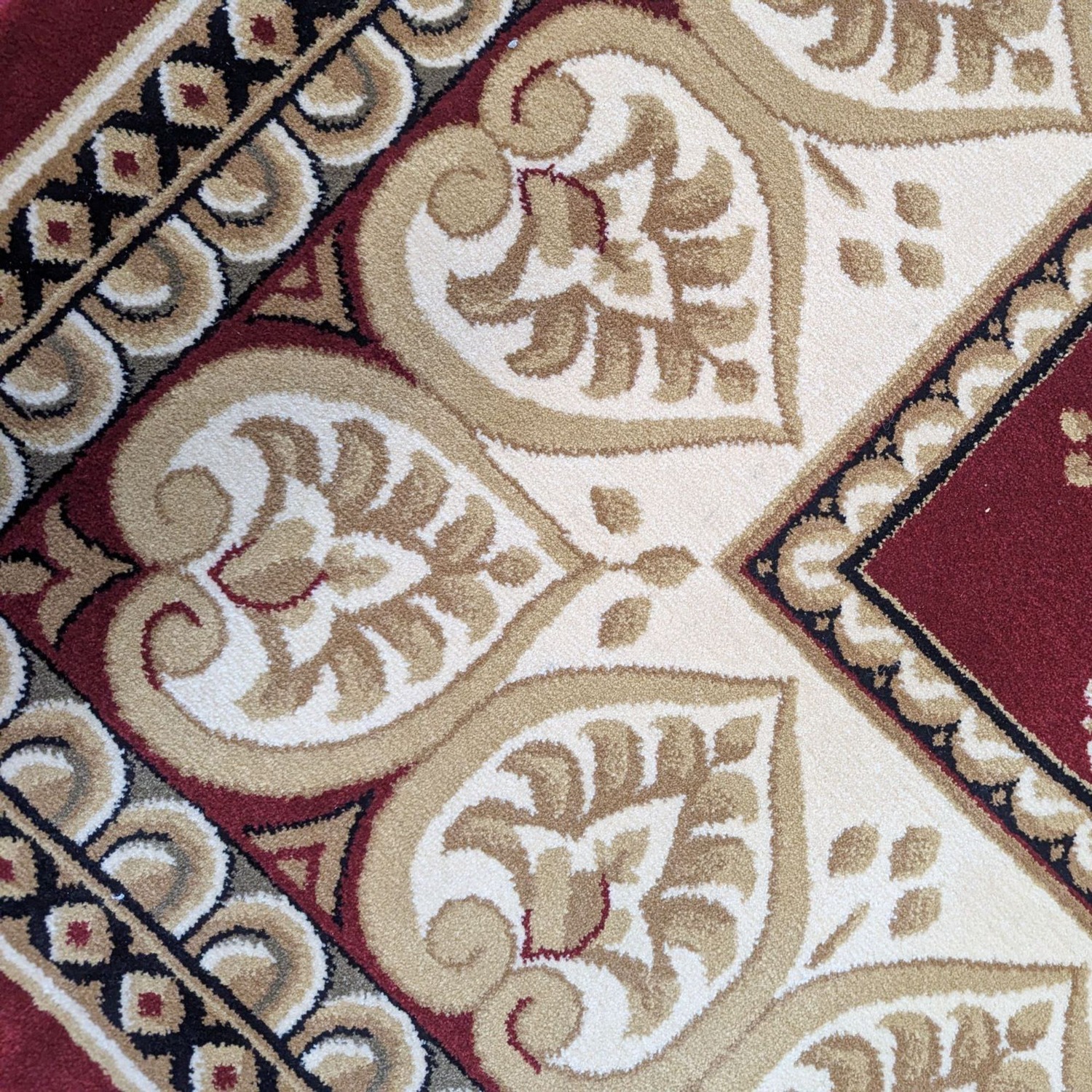 Red Fleur De Lis Sapphire Collection,7'10"x11'2"	 - image-1